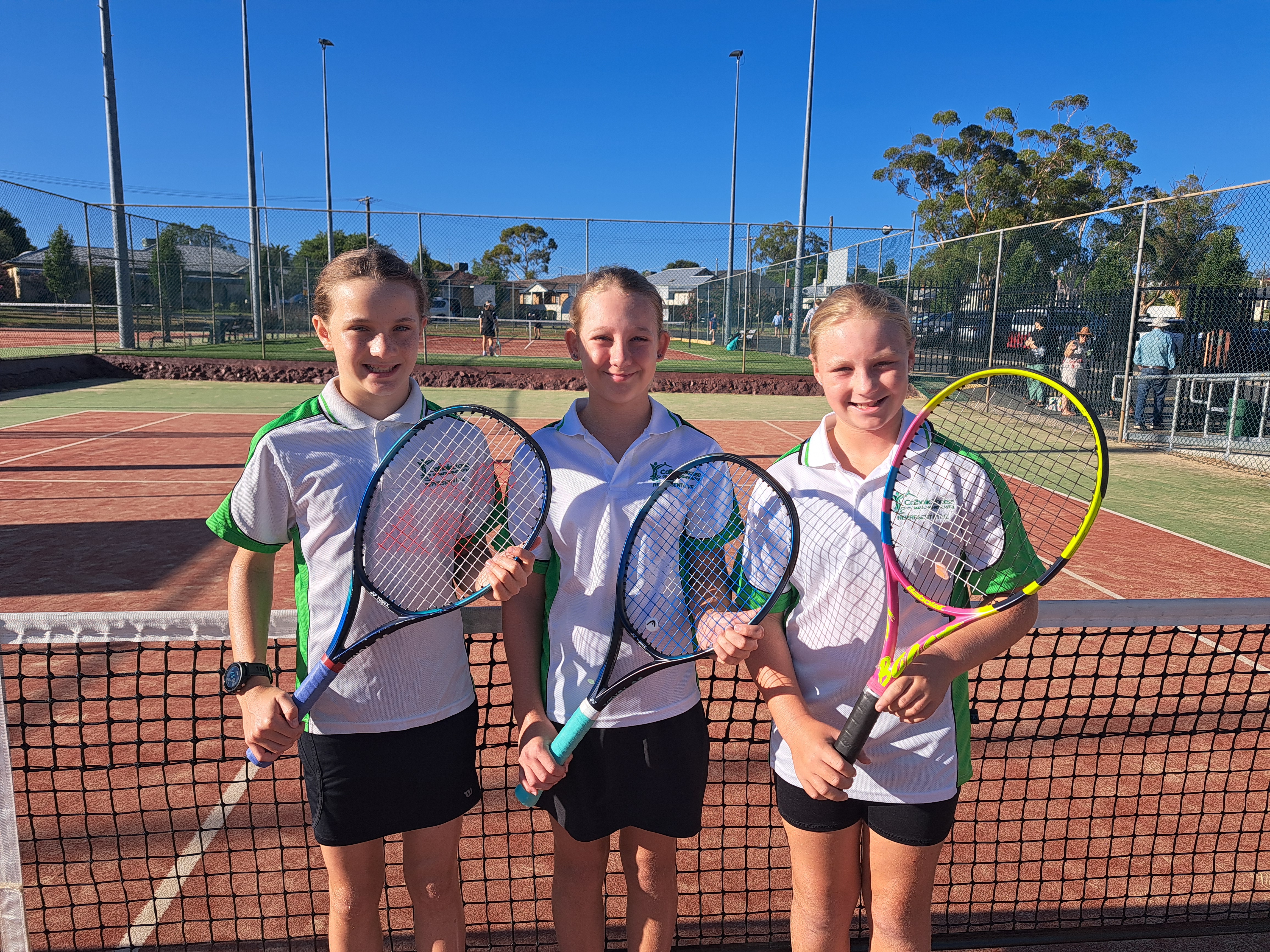 2025 girls in dio team at Polding tennis